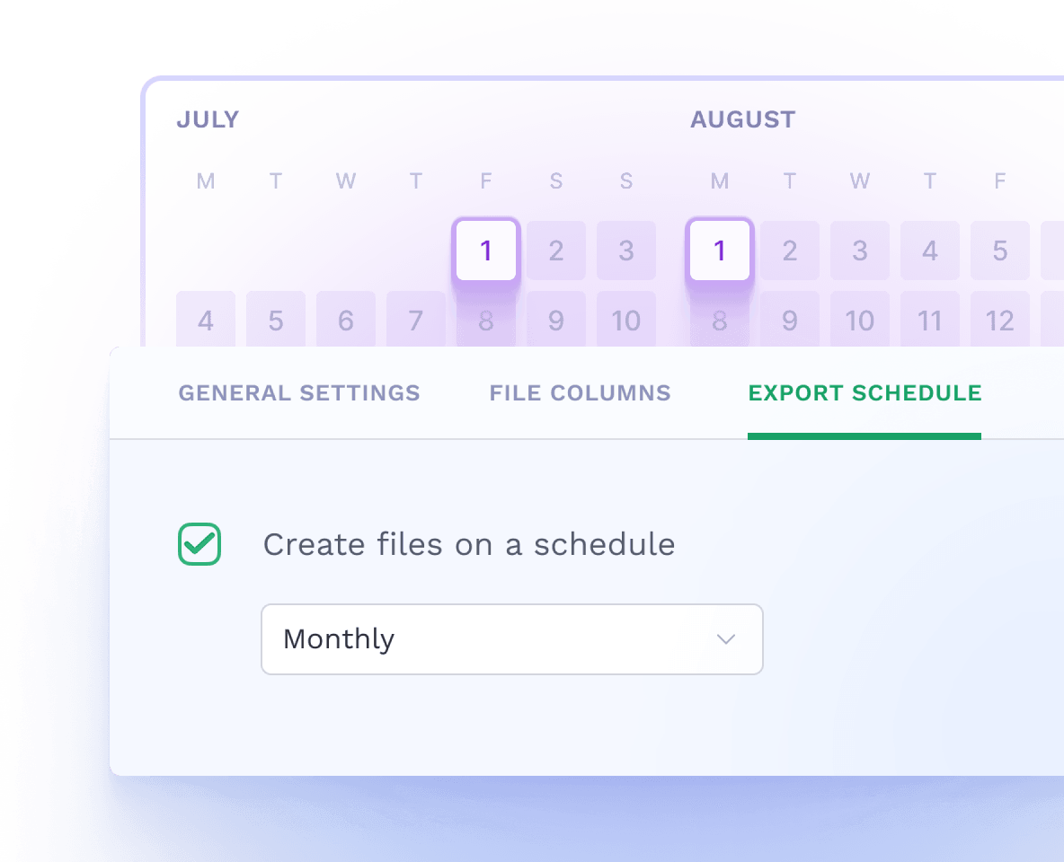 Schedule files for delivery