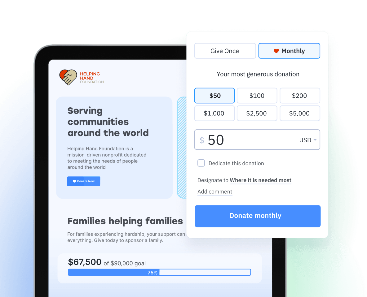 Donate to Nonprofits Using Giving Checkout