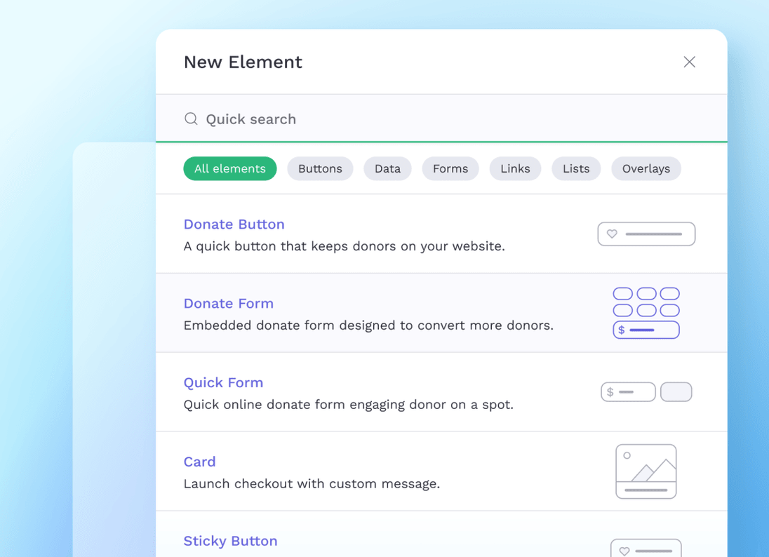 Build with 20+ customizable UI components